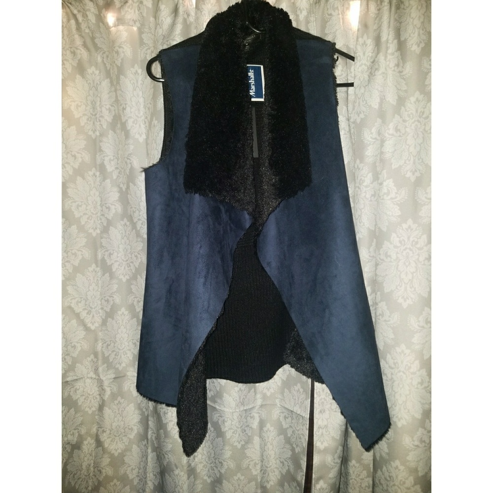 New with Tags Suede/faux fur vest